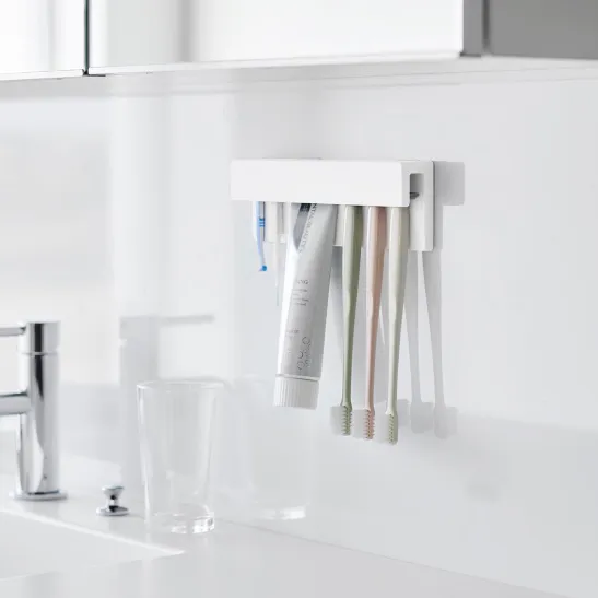 フィルムフック差し込み式歯ブラシ＆チューブホルダー タワー