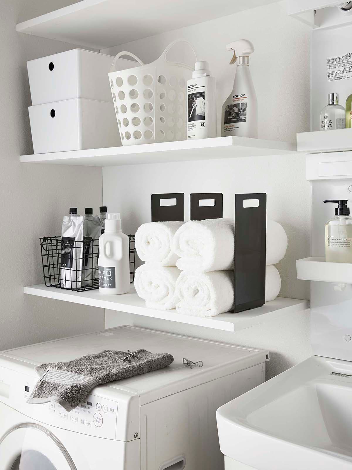 連結タオル収納ラック タワー 2個組のイメージ