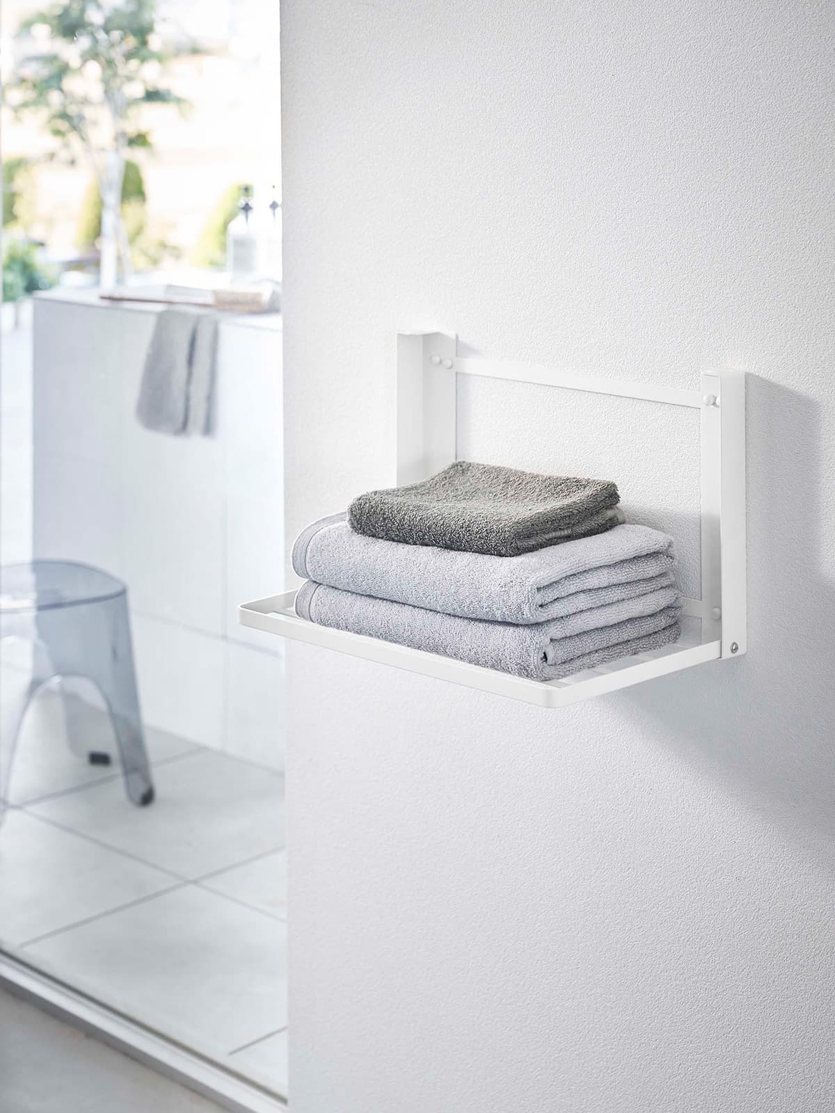 石こうボード壁対応 折り畳み棚 タワーのイメージ