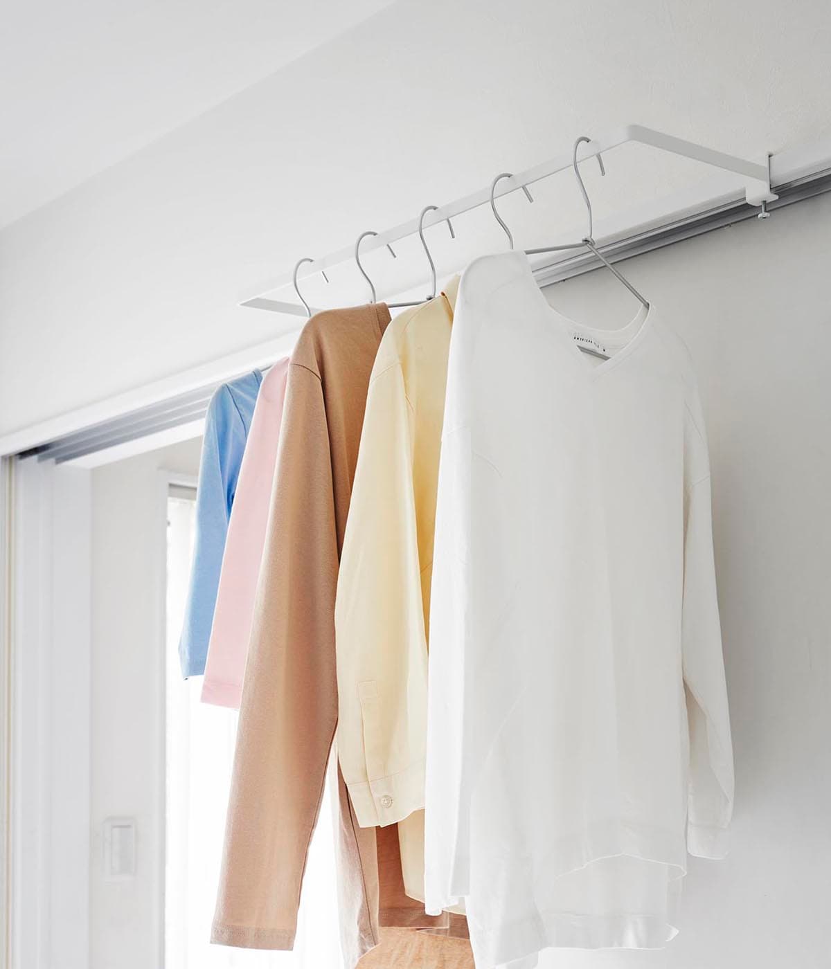 tower | 室内物干しハンガー タワー 奥行ワイド | 山崎実業