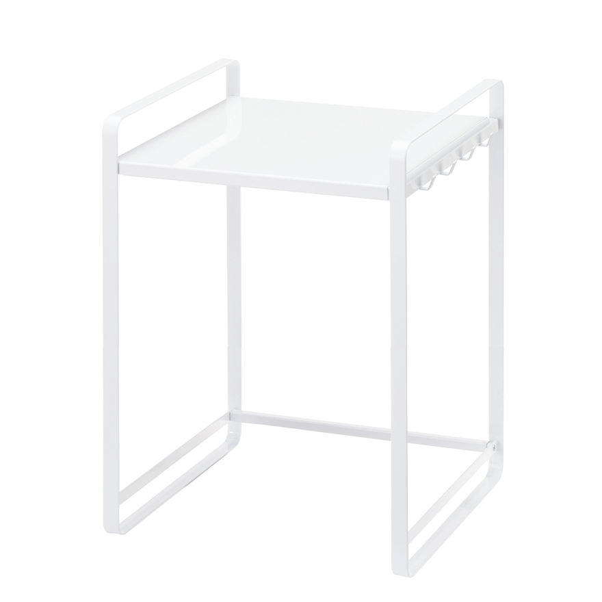 山崎タワー tower レンジラック【未使用新品】ホワイトです 山崎タワー tower レンジラック【未使用新品】ホワイトです