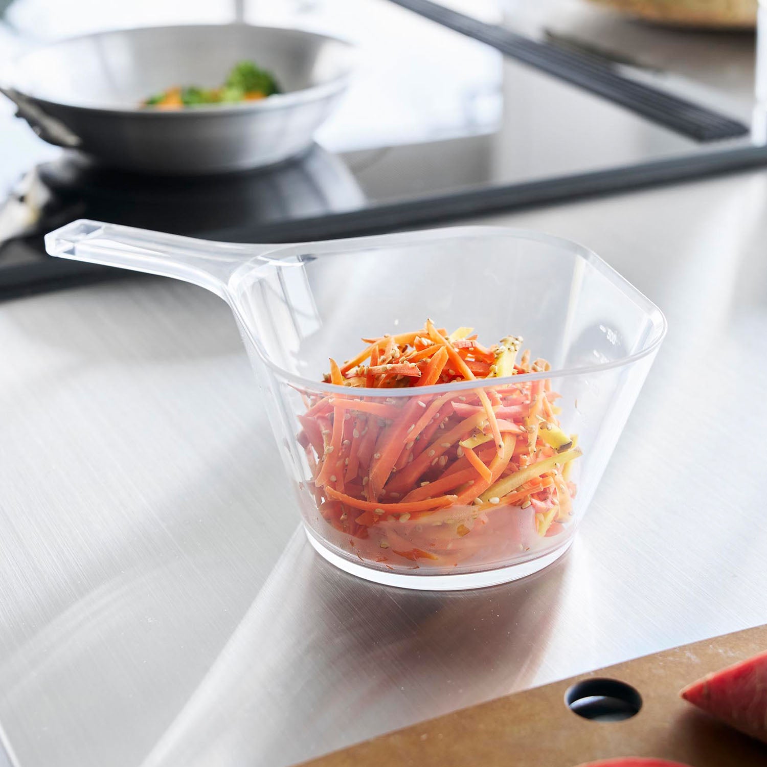 電子レンジ対応洗いやすいハンドル付き下ごしらえボウル タワー L