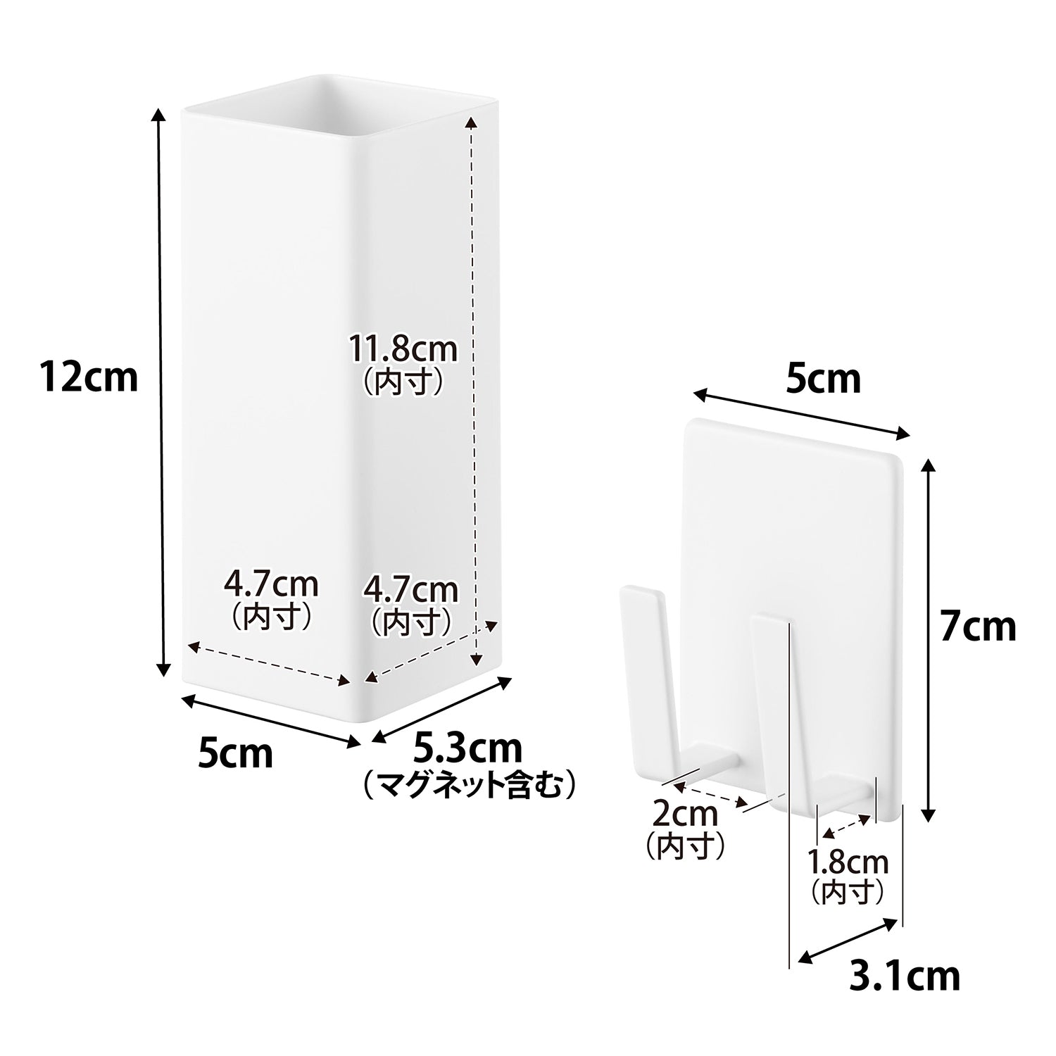 マグネットヘアーアイロン&コードホルダー タワー | 山崎実業【公式】