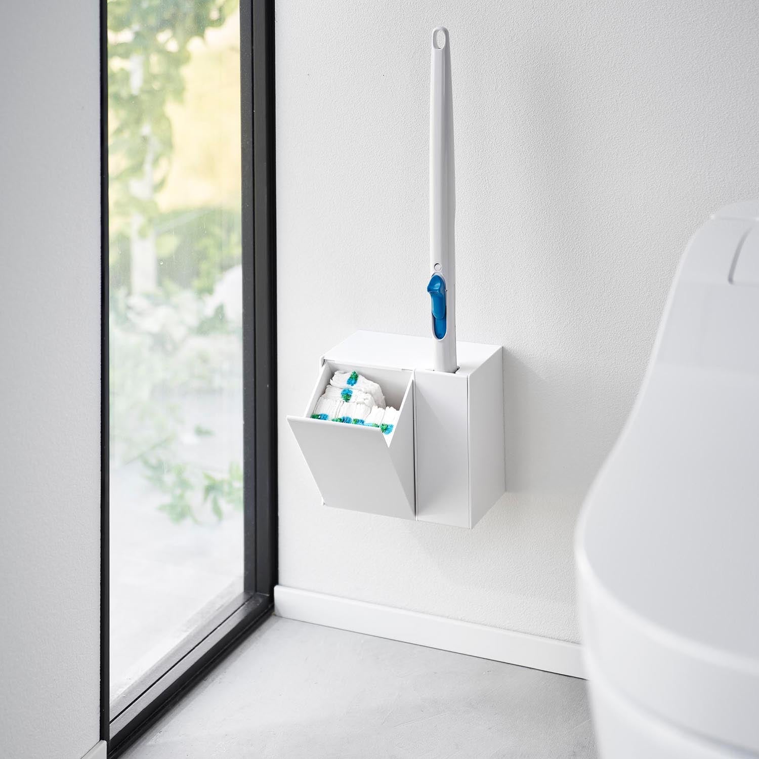 イマン ポワージュ トイレブラシホルダー ウォール流せるトイレブラシ&替えブラシホルダー タワー 石こうボード
