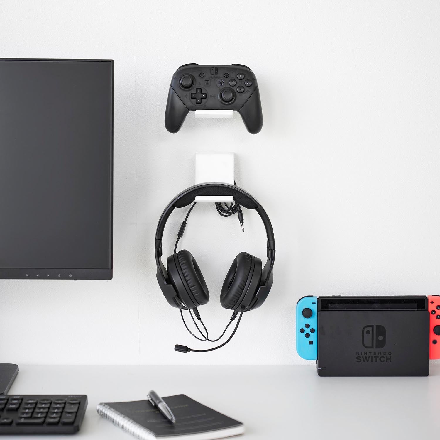 石こうボード壁対応 ウォールゲームコントローラー収納ラック スマート