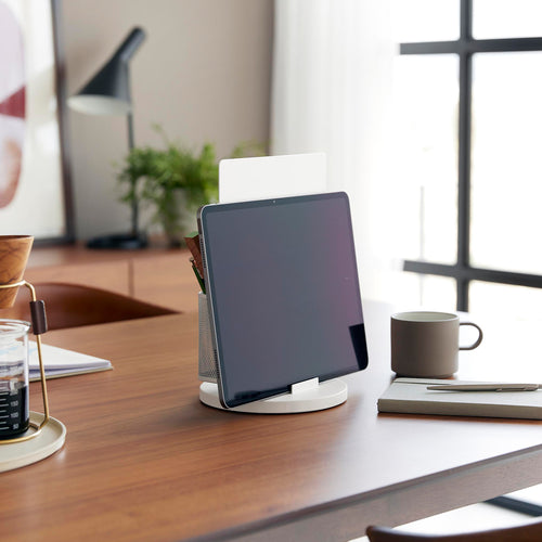 タブレットスタンド スチールパネル タワー 回転式