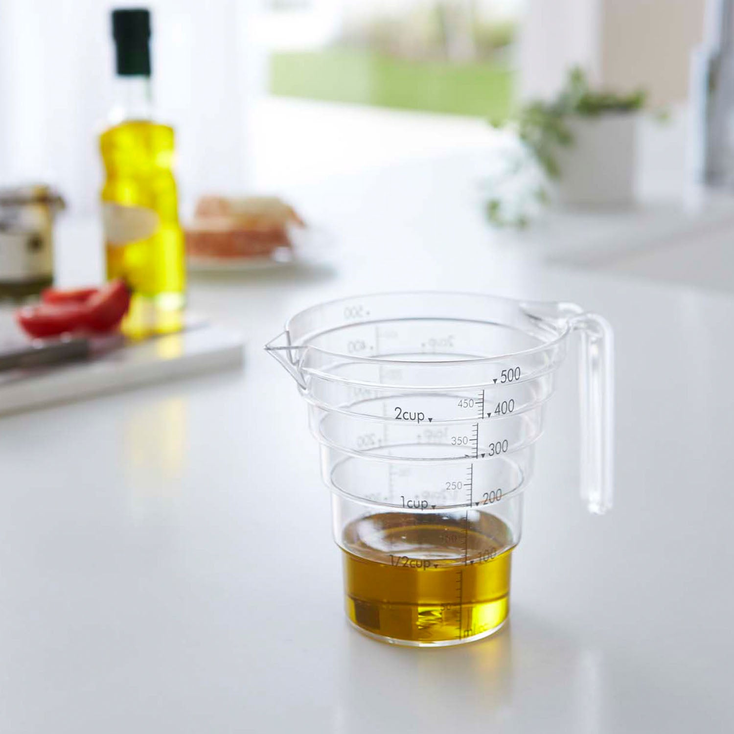 段々計量カップ レイヤー 500ML | 山崎実業【公式】