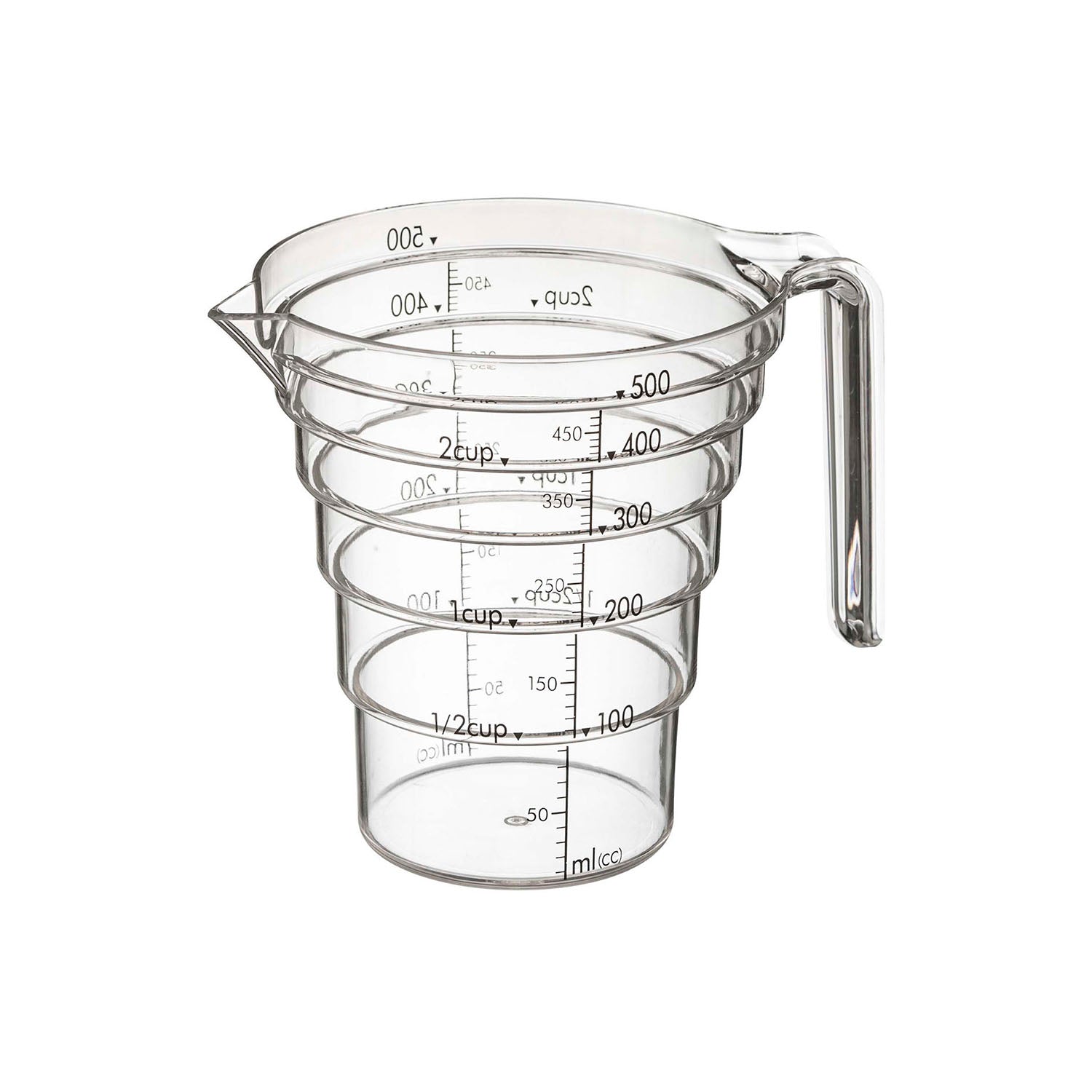 段々計量カップ レイヤー 500ML | 山崎実業【公式】